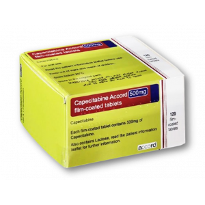 CAPECITABINE ACCORD 500 MG ( CAPECITABINE ) 120 FILM-COATED TABLETS